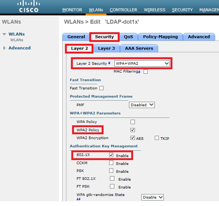 Configurer l'interface graphique WLC