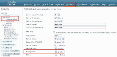 Nieuwe RADIUS-verificatieservers