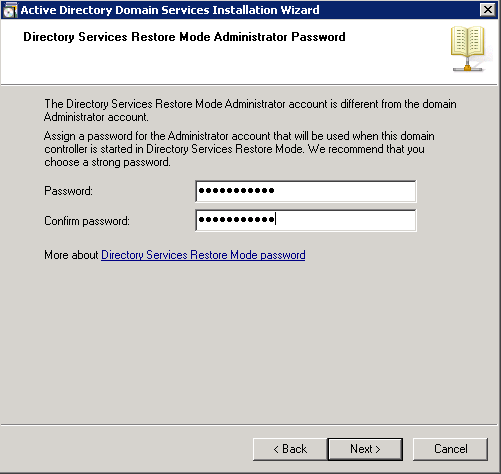 Enter the Administrator Password