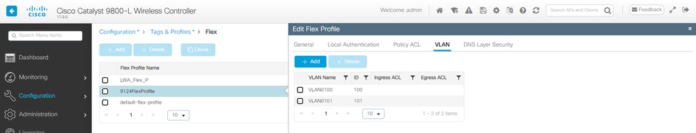 Flex Profile Configuration