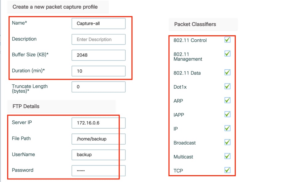 Packet Capture Details