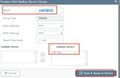 GUI de configuração