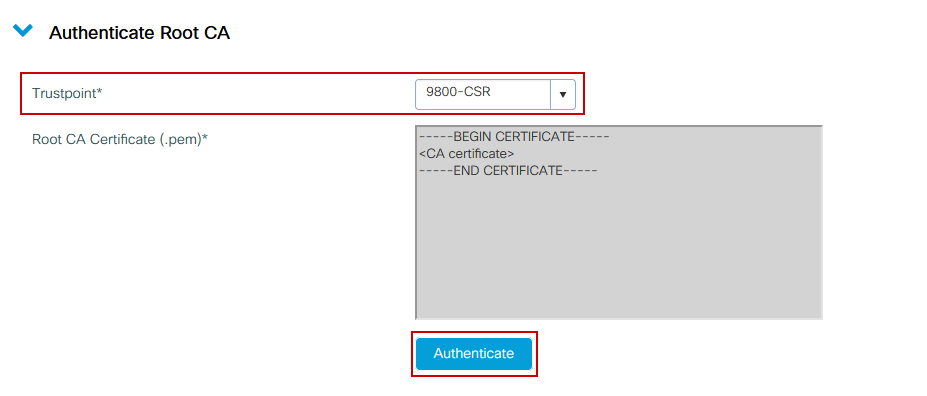 Stammzertifizierungsstelle authentifizieren