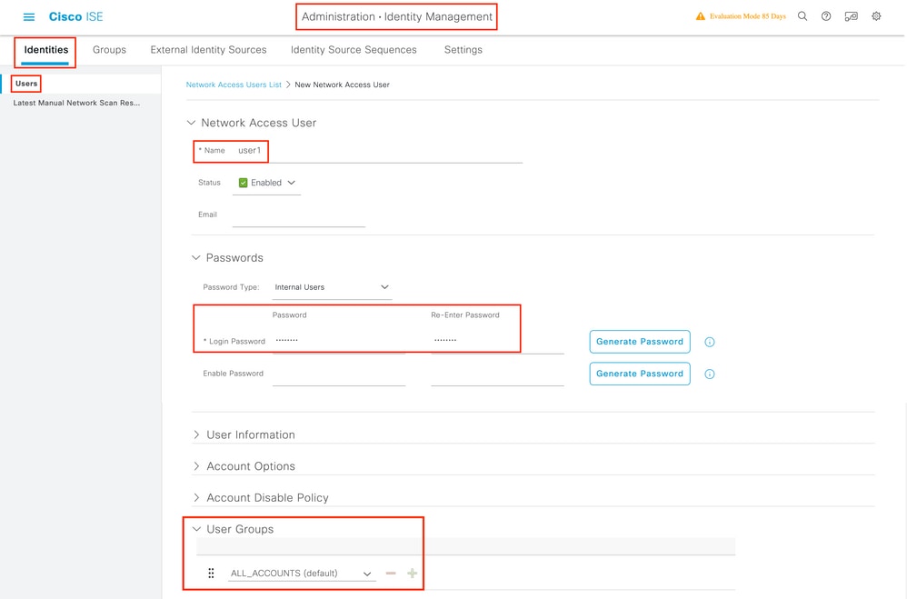 User Details in ISE