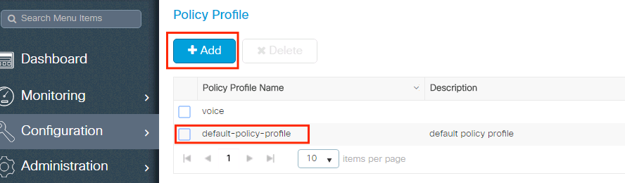 CWA: Add a Policy Profile