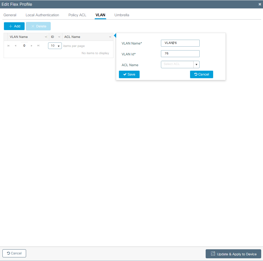 Add the Needed VLANs