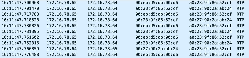 RTP packets