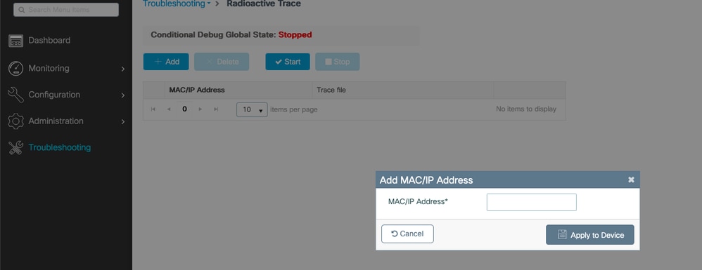 Add RAtrace MAC Address