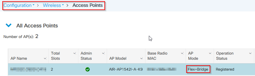 AP-Modus überprüfen