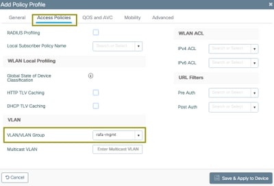 Add a policy profile