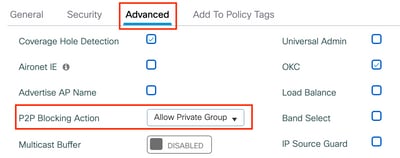 WLAN advanced settings