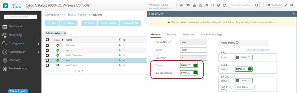 OWE-Umstellung: offene SSID