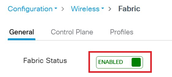 Enable Fabric Status