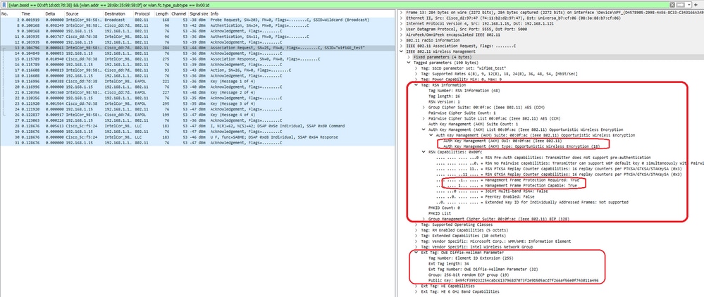 AX211の関連付け要求を受け取る