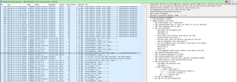 SAE AX211関連づけリクエスト