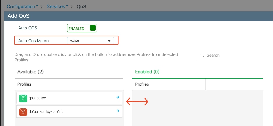 تخطيط صوت AutoQoS