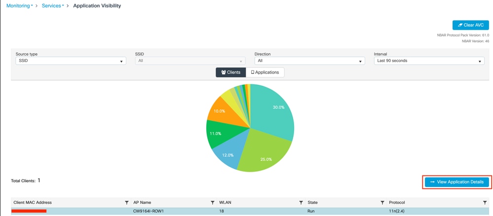 Visibilità delle applicazioni per client specifici - 1