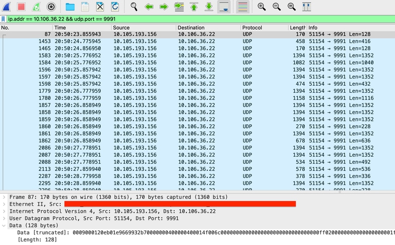 Packet Capture genomen op 9800 WLC