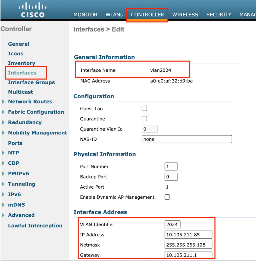 Egress Interface