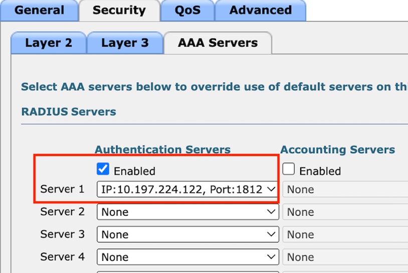 Asignación de servidores RADIUS al perfil de LAN de invitado