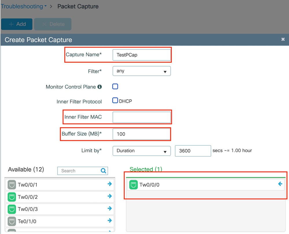 Embedded Packet Capture