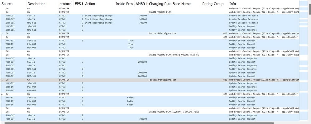 Wireshark 캡처 MME