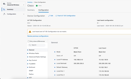 Configuration Window