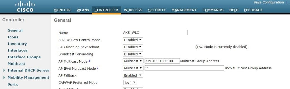 multicast mode