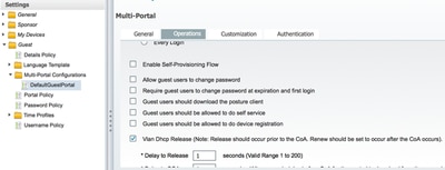 Cliquez sur VLAN DHCP Release