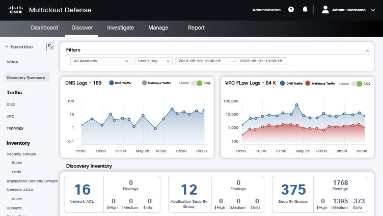 Cisco Multicloud Defense interface