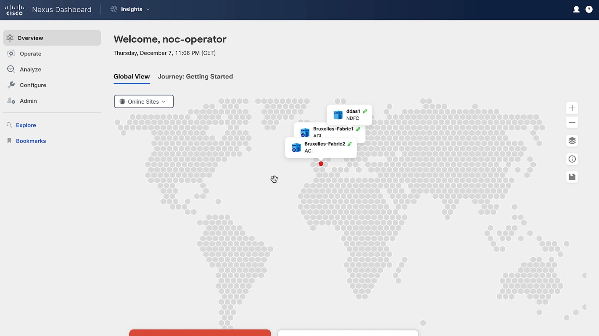 Cisco Nexus Dashboard data center management software demo 