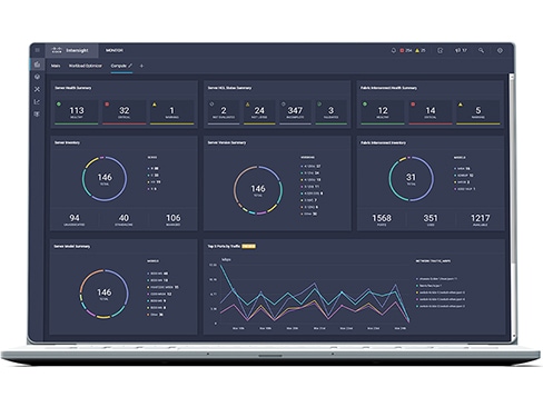 Intersight dashboard managing UCS 